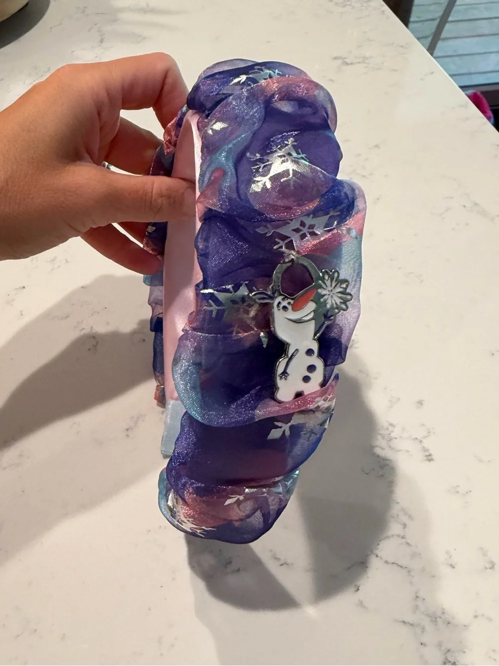 Disney Frozen Tulle Headband with Olaf Charm